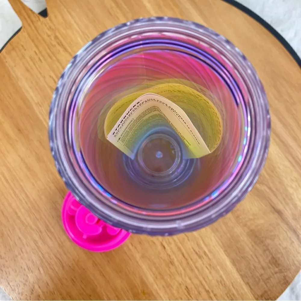 Starbucks Pride 2023 Iridescent Ombre‎ Swirl Tumbler Cup